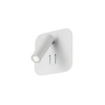 Stenska svetilka QUDA AP SQ LED 1x6W+1x3W 3000K WH