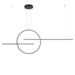 Stropna svetilka GIOTTO SU LED 66W 3000K MBK
