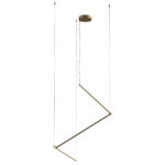 Stropna svetilka STICK SU LED D900 36W 3000K BRASS