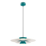 Stropna svetilka FARGO SU LED 16.5W D500 MATT DARK GREEN/MATT WHITE INSIDE