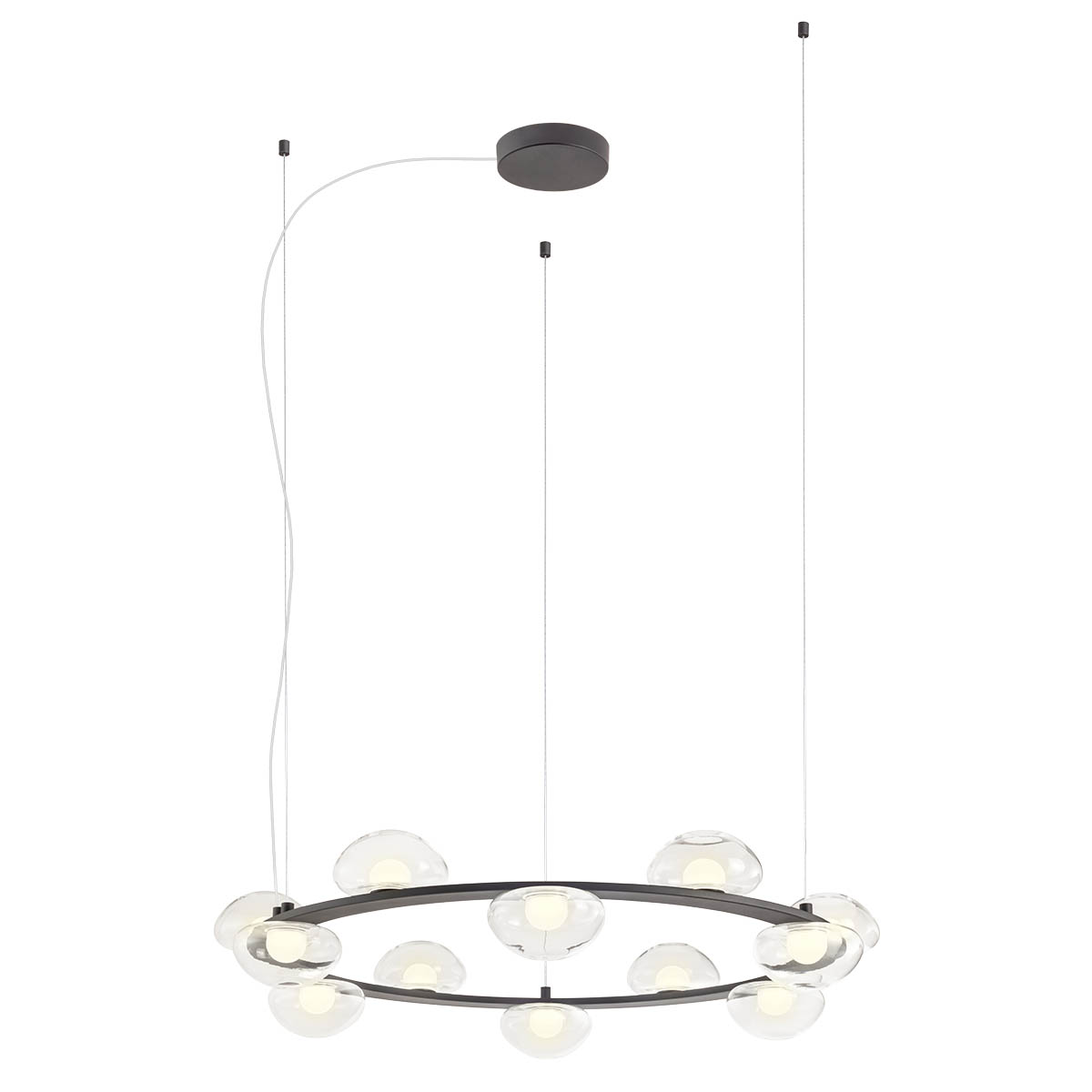 01-3310.jpg Stropna svetilka SINCLAIR SU LED 74.4W 3000K BK - slika 1