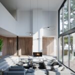 Obesna svetilka ESKOLA 70 črna