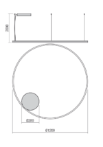 Stropna svetilka ORBIT 01-1919-TRIAC - slika 3