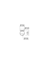 Stropna svetilka BERRY PL 1X28W G9 D150 CH/SMOKE - slika 3