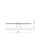 Stenska svetilka BARRIO AP LED SMD 27.39W IP44 SB 3000K - slika 3