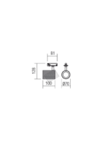 Mini reflektor DELPHI PR 1X50W GU10 GD - slika 3