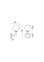 Stenska svetilka CONFUSIO AP 1x28W E14 MATT BLACK - slika 3