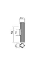 Stenska svetilka DELPHI AP 2X7W GU10 H300 MGD - slika 3