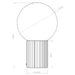 Namizna svetilka HALO mocha - slika 8