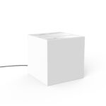 Svetleča miza Bora Cable Jute Marble bela 3174