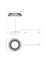 Namizna svetilka Solvia črno-siva T230757601 - slika 2