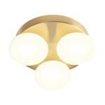 Stropna svetilka OVUM PL LED 3X5W 3000/4000K IP44 BRASS