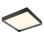 Stropna svetilka HOVER PL LED SQ 40W+15W CCT BK