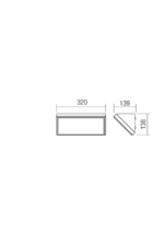 Stenska svetilka MAKO AP LED SMD 21W IP65 DG 3000K - slika 2