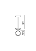 Namizna svetilka ILUNA VE LED SMD 2.5W IP65 CO 2700/3000K - slika 2