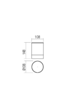 Stropna svetilka XILO PL LED 15W IP54 SWH 4000K (5.6) - slika 2