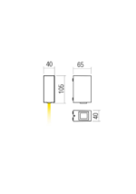 Stenska svetilka ACE AP LED SMD 3,36W IP54 SWH 4000K - slika 2