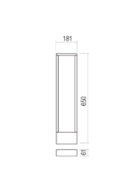 Talna svetilka WALD ST H65 LED COB 10W IP65 DG 3000K - slika 2