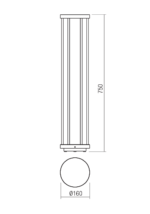 Talna svetilka KALEN ST H75 LED 8W IP65 DG 3000K - slika 2
