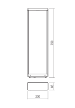 Talna svetilka WAKE ST H75 LED 8W IP65 DG 3000K - slika 2