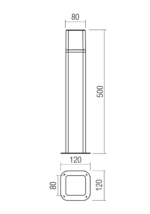Talna svetilka VOLT ST H50 LED 13W IP54 DG 3000K - slika 2