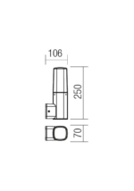 Stenska svetilka CRAYON AP E27 42W IP44 DB - slika 2
