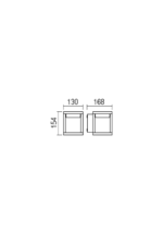 Stenska svetilka XIERA AP LED SMD 11W IP54 BK 3000K - slika 2