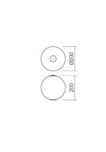 Vmesni difuzor BILIA LAMPSHADE (double connection) LED 7.5W 3000K D200 SWH - slika 3