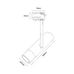 Trifazni reflektor Lisa Track bel TLS004-WH - slika 2