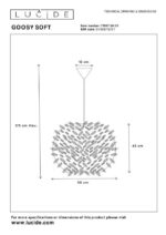 Dizajnerski lestenec GOOSY SOFT 2712707