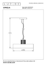 Kuhinjski lestenec OPHELIA 2202055