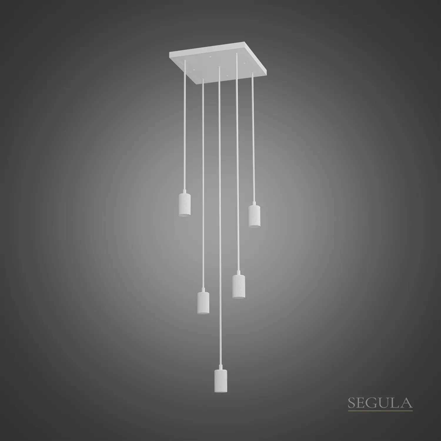 segula-70273 Viseče svetilo MADOX SQUARE 5x Wave - Bela - slika 1