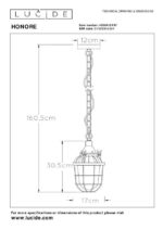 Starinski lestenec HONORE 2450364