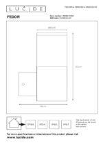 Stenska svetilka FEDOR 2144331