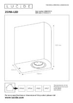Stenska svetilka ZORA-LED 2221070