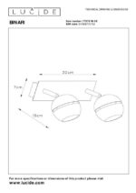 Stropna LED svetilka BINARI 2770752