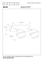 Stropna LED svetilka BINARI 2770769