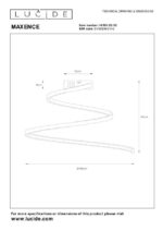 Stropna LED svetilka MAXENCE 2460745