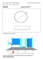 Stropna LED svetilka RAYEN 2271808