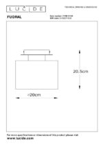 Stropna svetilka FUDRAL 2741035