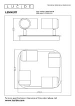 Stropna svetilka LENNERT 2262639