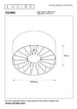 Stropna svetilka ZIDANE 2771025
