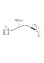 Stenska svetilka DRILL AP LED 8W 3000K GD WITH FLEXIBLE ARM - slika 3