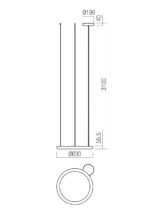 Stropna svetilka HALLEY SU LED 40W WH - slika 3