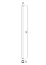 Stenska svetilka CRISP AP LED 6.6W 2700K SAND BLACK (4.1.2) - slika 3