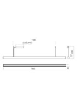 Stropna svetilka CITYLINE SU LED 49W 2700K/3000K SWH(180)(4.1.2) TRIAC - slika 3