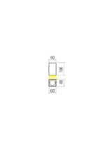 Stropna svetilka QUAD PL LED COB 4W IP65 DB 3000K (Sq) - slika 2