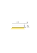 Stenska svetilka OMNIA AP LED 13.5W IP54 DG 4000K - slika 2