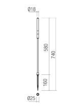 Talna svetilka TORCH PICKET H70 LED 1.5W IP65 DGR 3000K - slika 2