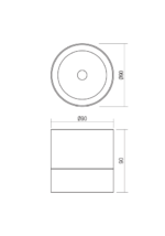 Stenska svetilka SHAFT AP LED 13W IP65 SWH 3000K - slika 2